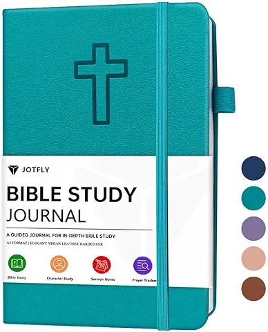 Bible Study Journal — guided church notes notebook
