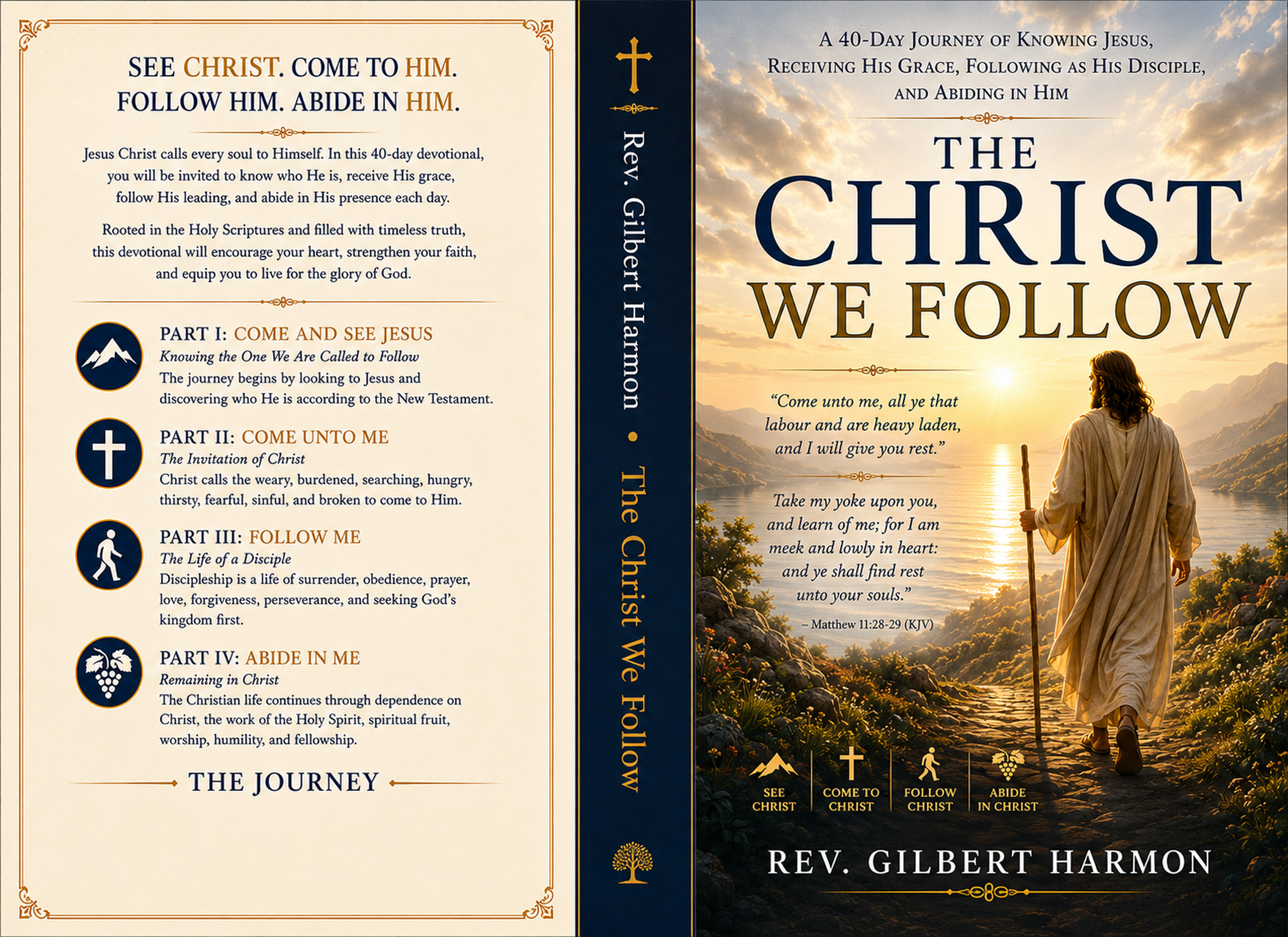 The Christ We Follow book cover by Rev. Gilbert Harmon — click to buy on Amazon